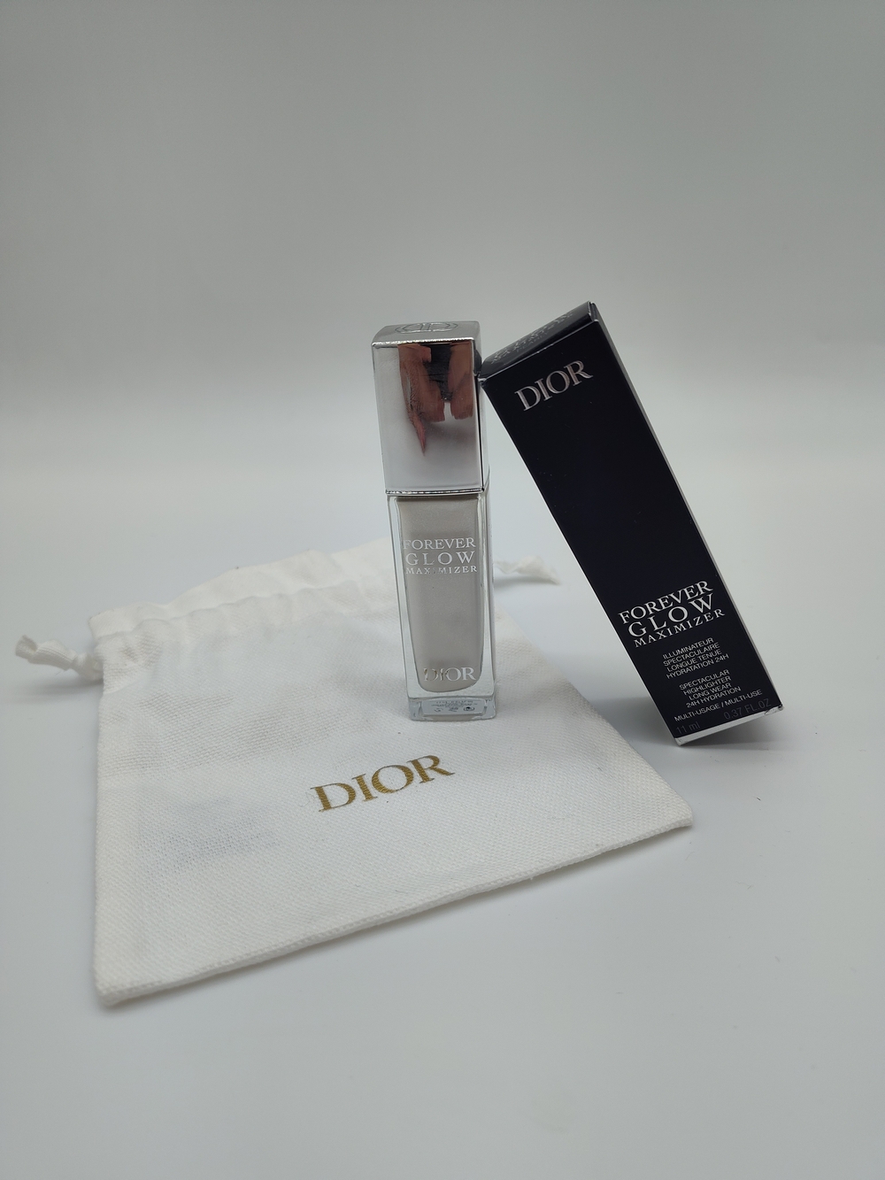 DIOR Forever Glow Maximizer Pearly Liquid Highlighter Full Size NIB + Pouch